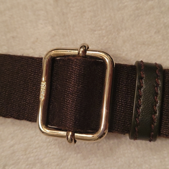 Dark Denim Fendi Flat Adjustable Strap Shoulder Bag - Picture 7 of 14